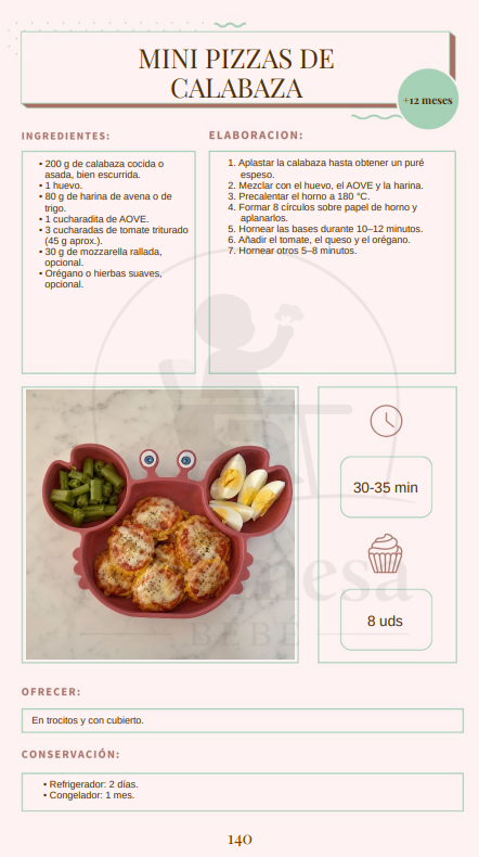 Mini pizzas de calabaza